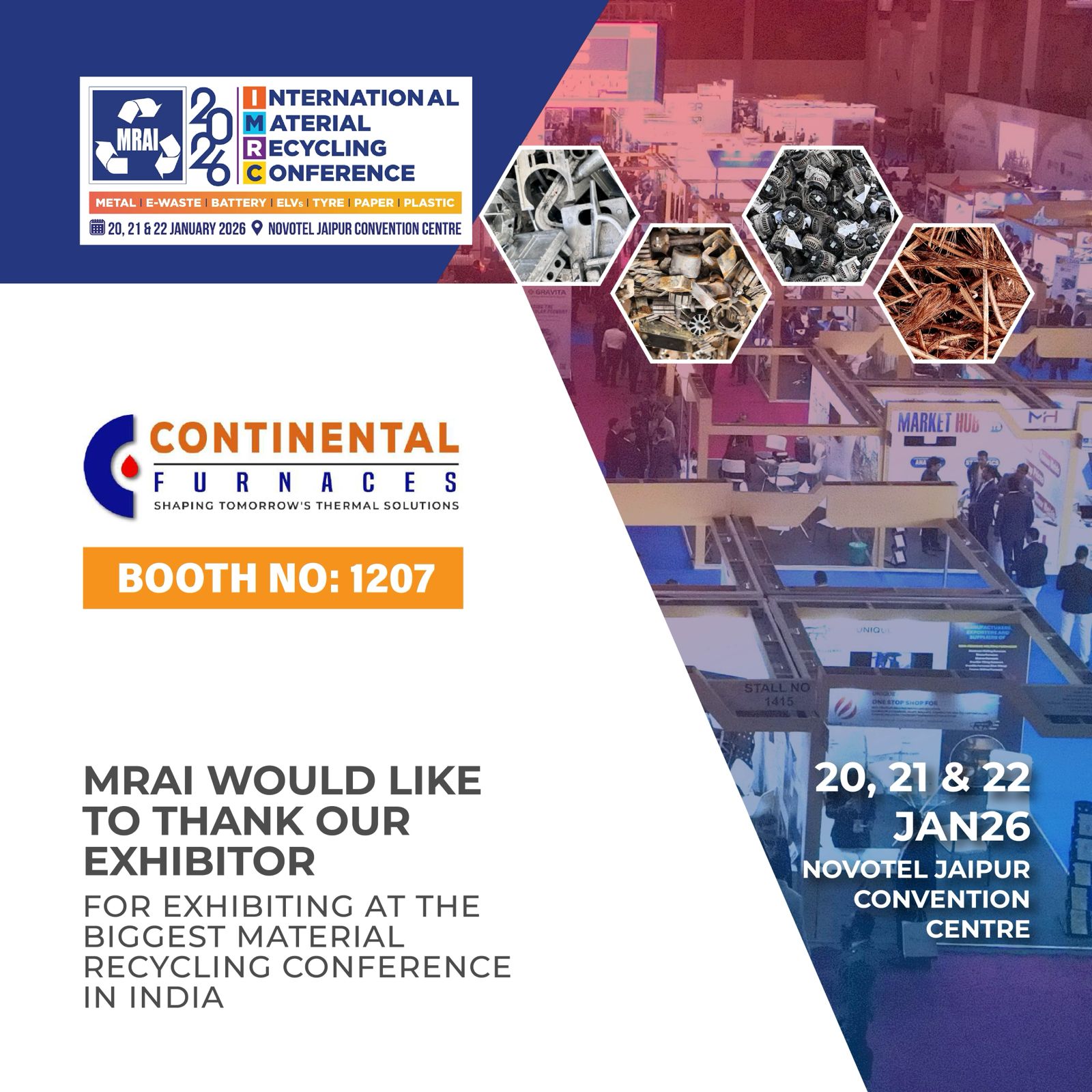 Continental Furnances at MRAI Jaipur