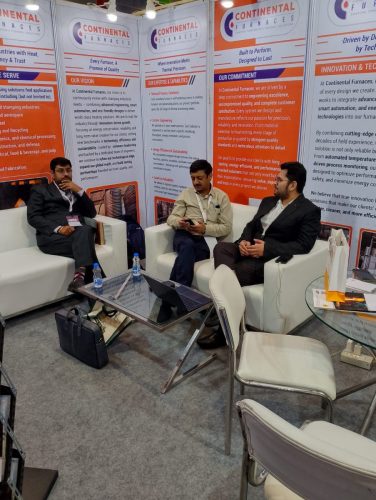 Client Consultation Session at Continental Furnaces Booth